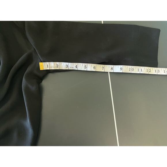 BCBGeneration Women's Black Open Front Blazer Size S 3/4 Sleeve Lightweight - Picture 8 of 8